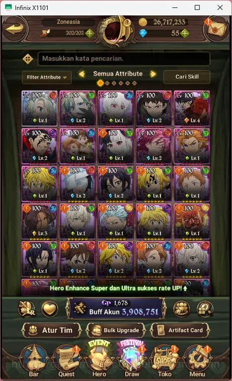 The Seven Deadly Sins: Grand Cross Accounts ASIA | 3.9M CC | 1LR Elizabeth| UR Salos, Merlin image 11