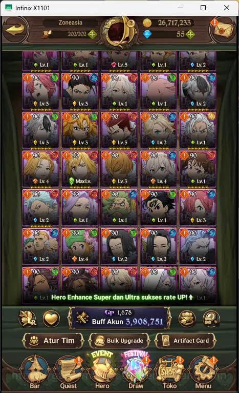 The Seven Deadly Sins: Grand Cross Accounts ASIA | 3.9M CC | 1LR Elizabeth| UR Salos, Merlin image 12