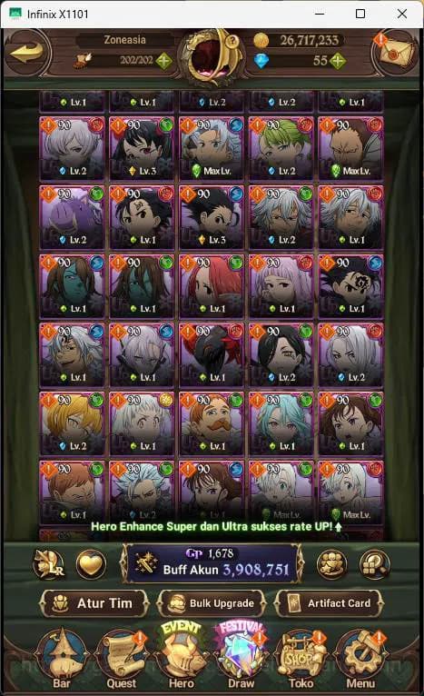 The Seven Deadly Sins: Grand Cross Accounts ASIA | 3.9M CC | 1LR Elizabeth| UR Salos, Merlin image 13