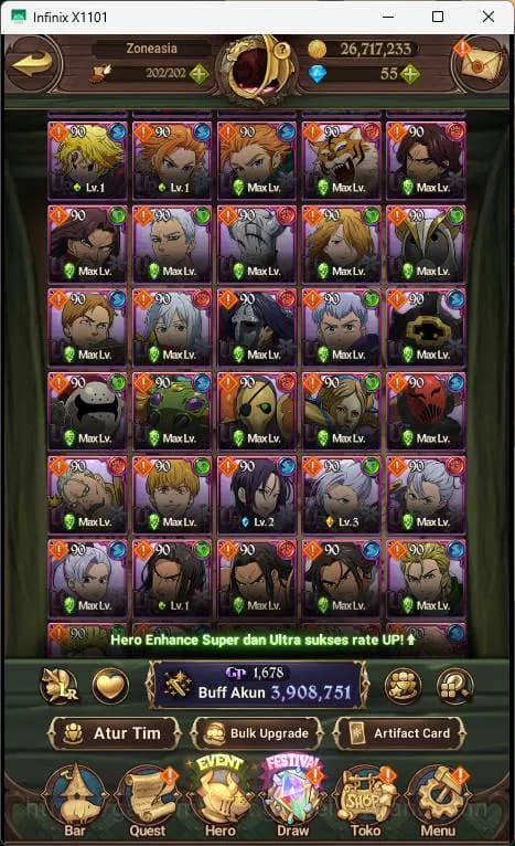 The Seven Deadly Sins: Grand Cross Accounts ASIA | 3.9M CC | 1LR Elizabeth| UR Salos, Merlin image 14