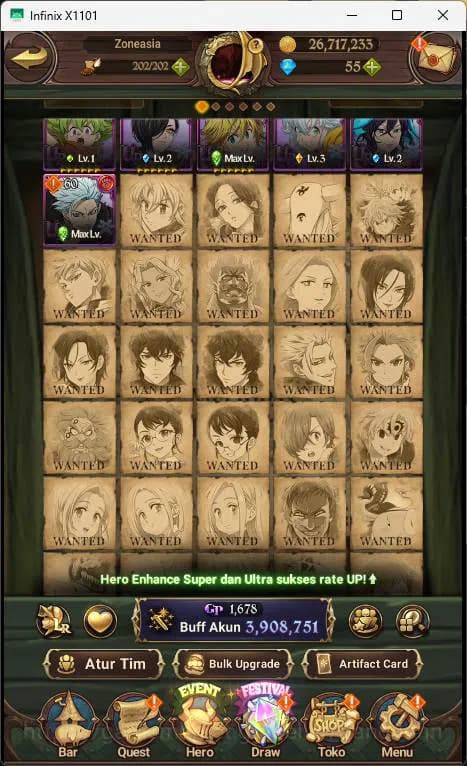 The Seven Deadly Sins: Grand Cross Accounts ASIA | 3.9M CC | 1LR Elizabeth| UR Salos, Merlin image 16