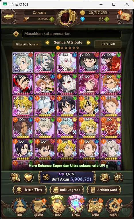 The Seven Deadly Sins: Grand Cross Accounts ASIA | 3.9M CC | 1LR Elizabeth| UR Salos, Merlin image 9