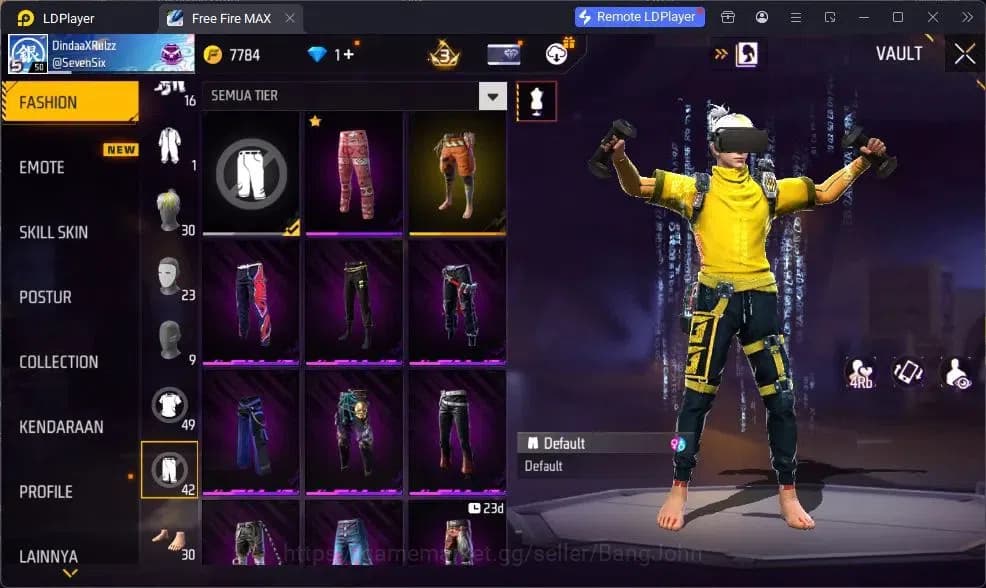 Free Fire Accounts Indonesia | Vault 190 | EVO GROZA-BANG! | Bundle B image 20