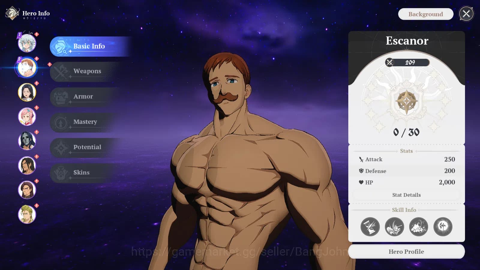 The Seven Deadly Sins: Origin Accounts EUROPE|Fresh StarterLvl2|2SSR|Escanor,Guila&6SR|Ac image 3