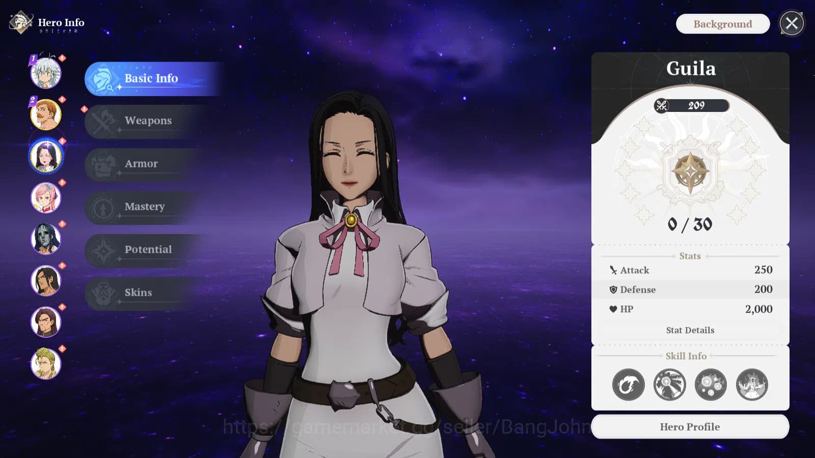 The Seven Deadly Sins: Origin Accounts EUROPE|Fresh StarterLvl2|2SSR|Escanor,Guila&6SR|Ac image 4