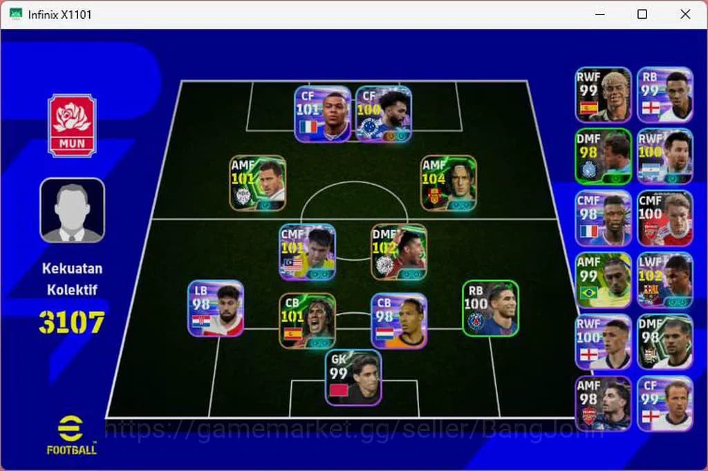 eFootball Accounts ANDROID|PW 3107|Totti + Rijkaard + Puyol epic,Marc image 1