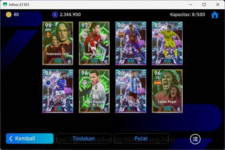 eFootball Accounts ANDROID|PW 3107|Totti + Rijkaard + Puyol epic,Marc image 3