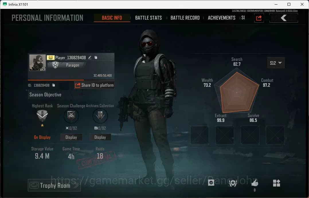 Arena Breakout Accounts MOBILE| LV 25 | 9M | 7M| tactical epic, more detai image 1