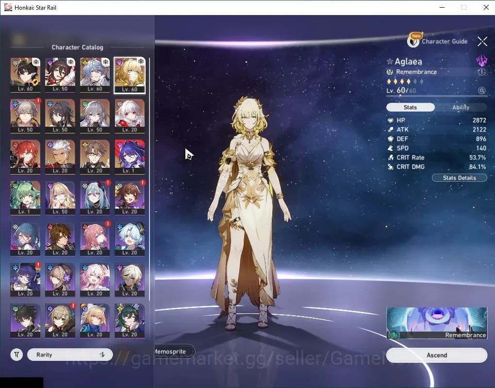 Honkai Star Rail Accounts Asia|TL 50|7 Limited|Sunday,Aglaea,Acheron,Huohuo, image 4