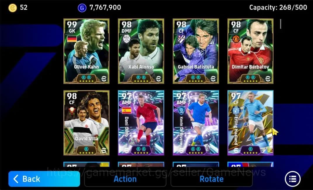 eFootball Accounts Android|Oliver Kahn,Gabriel Batistuta,Dimitar Berb image 17