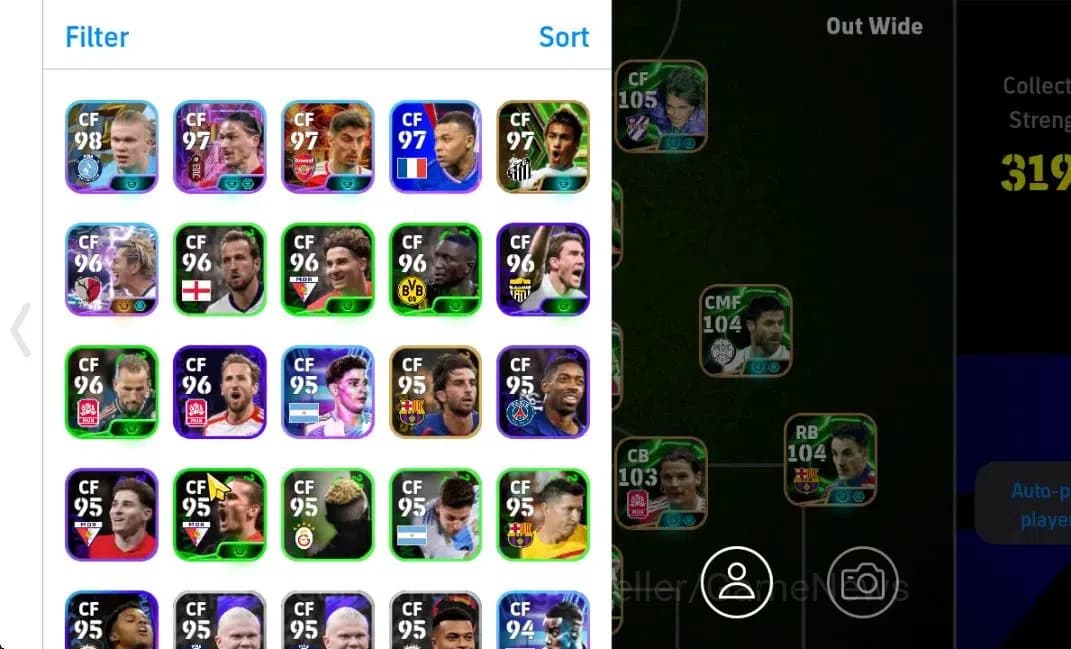 eFootball Accounts Android|Oliver Kahn,Gabriel Batistuta,Dimitar Berb image 2