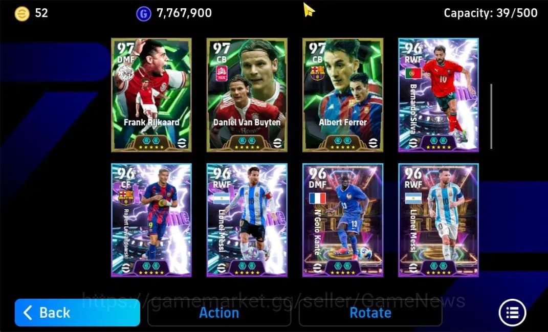 eFootball Accounts Android|Oliver Kahn,Gabriel Batistuta,Dimitar Berb image 6