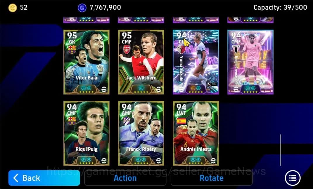 eFootball Accounts Android|Oliver Kahn,Gabriel Batistuta,Dimitar Berb image 9