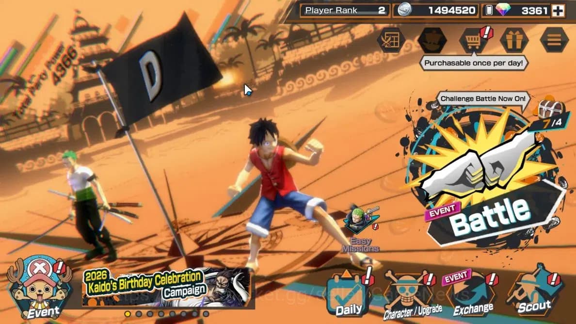 One Piece Bounty Rush Accounts Global| Starter |Ready Gacha 3,3K Rainbow Diamond| image 1