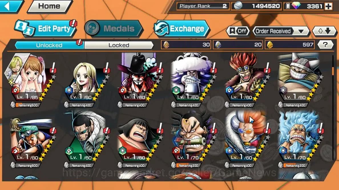 One Piece Bounty Rush Accounts Global| Starter |Ready Gacha 3,3K Rainbow Diamond| image 4