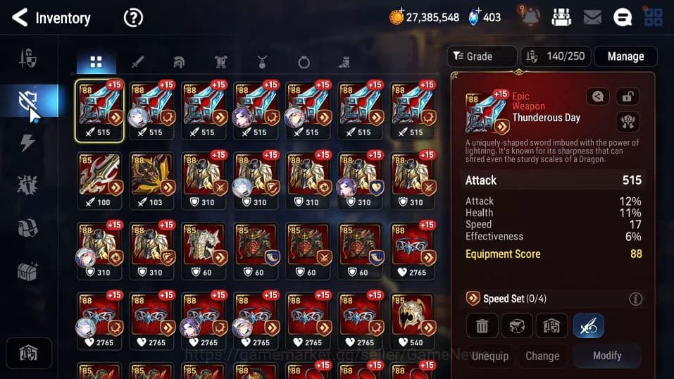 Epic Seven Accounts GLOBAL UNVERIF|New Era|10 ML(Salome,LOT Scales,NM image 10