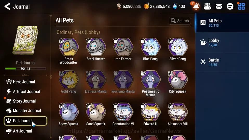 Epic Seven Accounts GLOBAL UNVERIF|New Era|10 ML(Salome,LOT Scales,NM image 18