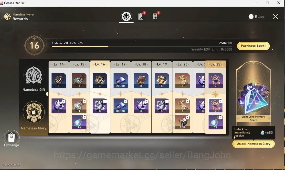 Honkai Star Rail Accounts ASIA|TL 50|5 limit|LC Sign(Archer,Saber),Sparkle E image 7