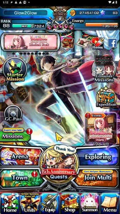 Grand Summoners Accounts GLOBAL | Ascend 16 | Houka TW, Roy TW, Shiro TW, M image 1