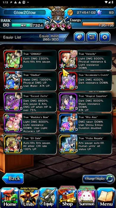 Grand Summoners Accounts GLOBAL | Ascend 16 | Houka TW, Roy TW, Shiro TW, M image 4