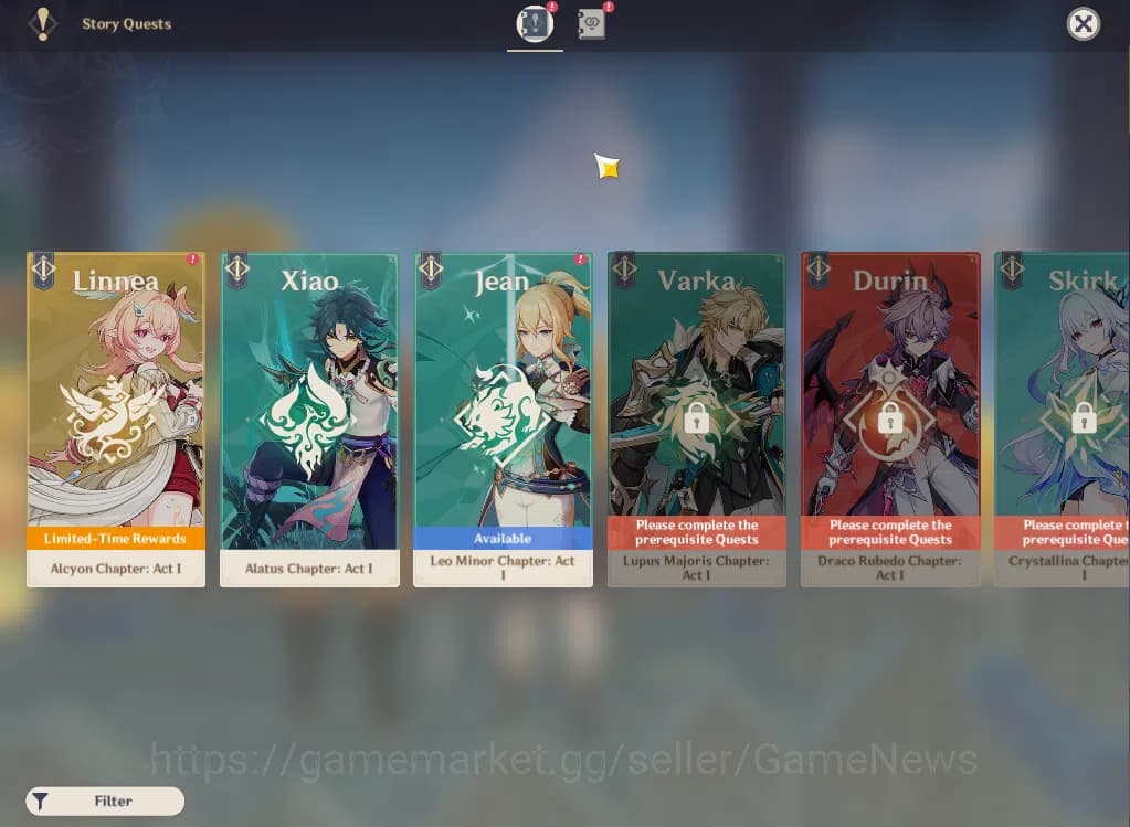 Genshin Impact Accounts ASIA|AR35|2Limited+1(*5Weapon)|Cyno,Ayaka,Diluc,Ke image 13