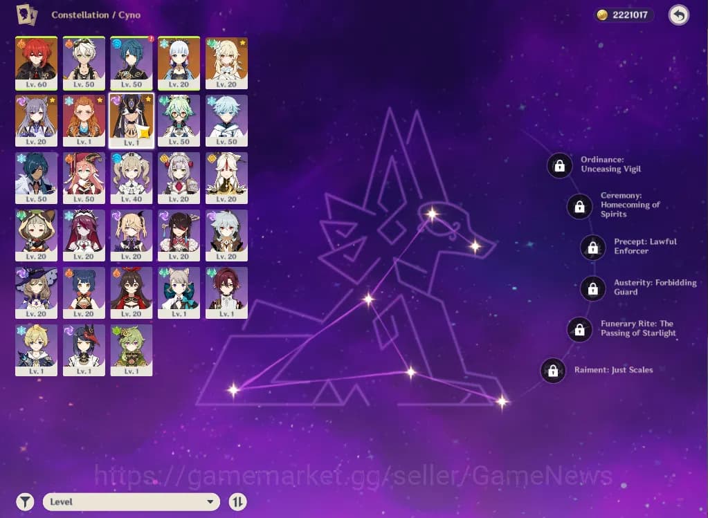 Genshin Impact Accounts ASIA|AR35|2Limited+1(*5Weapon)|Cyno,Ayaka,Diluc,Ke image 3