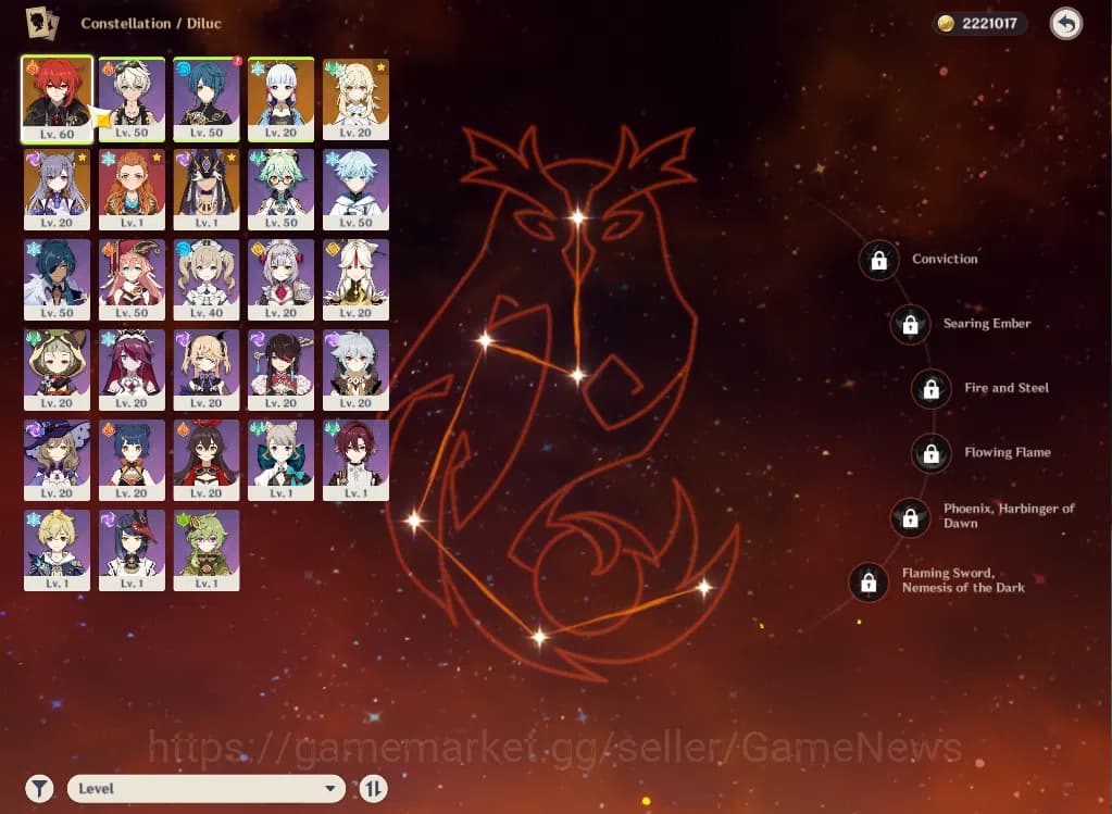 Genshin Impact Accounts ASIA|AR35|2Limited+1(*5Weapon)|Cyno,Ayaka,Diluc,Ke image 4