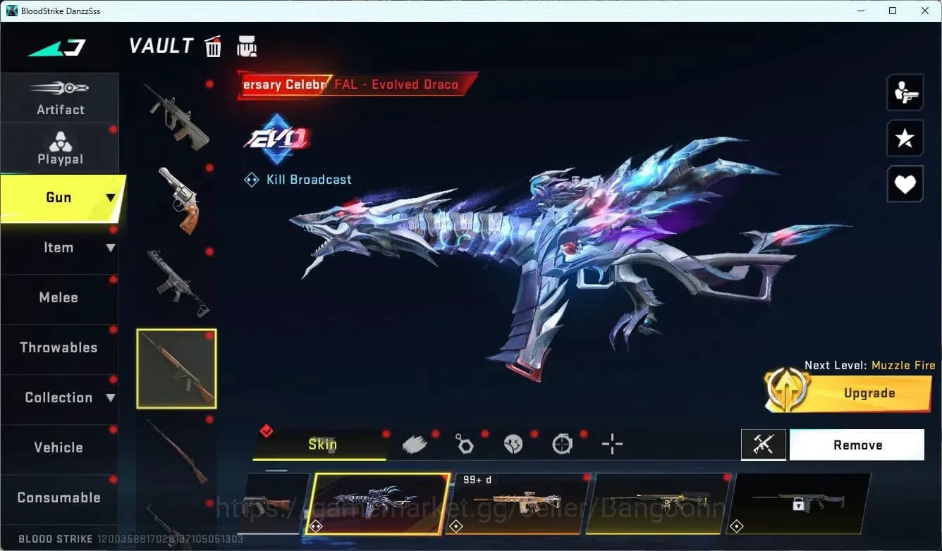 Blood Strike Accounts ASIA | EVO FAL-Evolved Draco |Eternal Kala-Requime image 16
