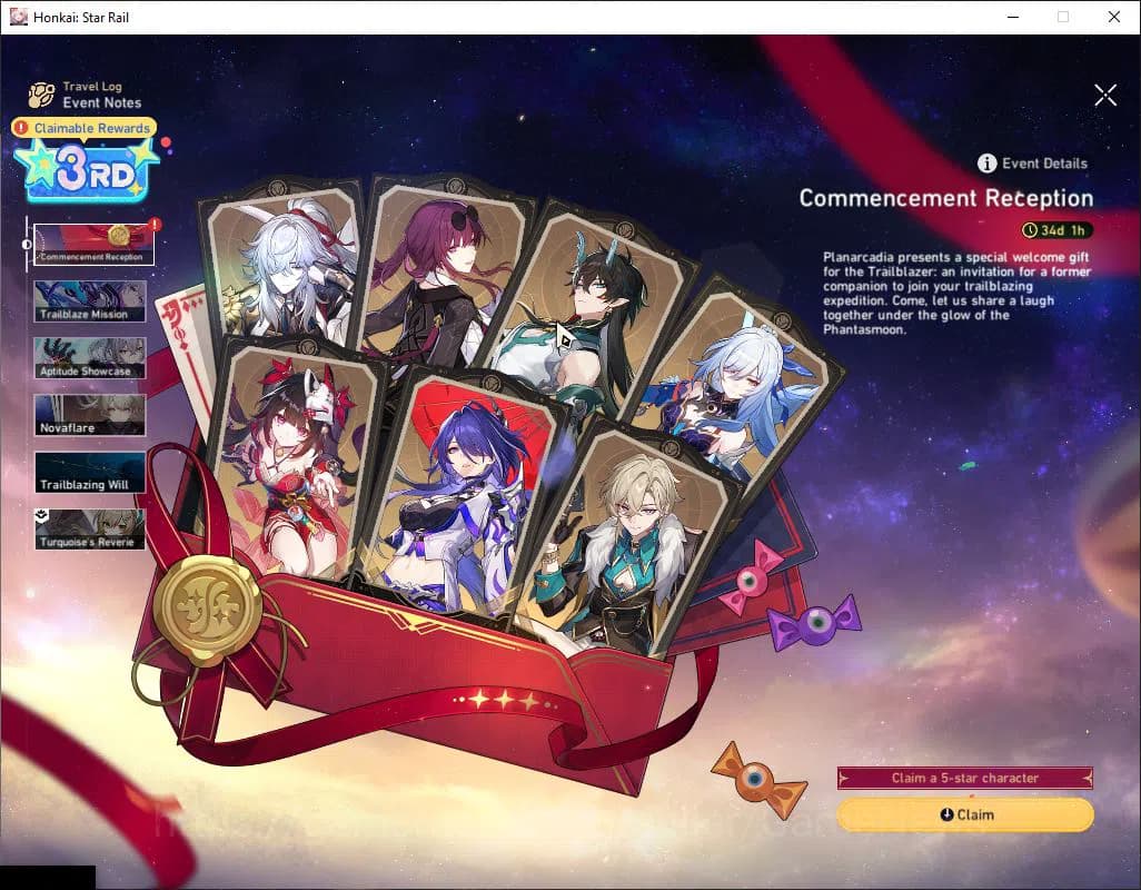 Honkai Star Rail Accounts ASIA|TL 3|Selector B5 ON+3 Golden Companion Spirit image 8
