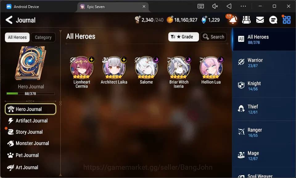 Epic Seven Accounts Global Unverif|5 ML Salome,L Cermia,B Iseria,etc|P image 10