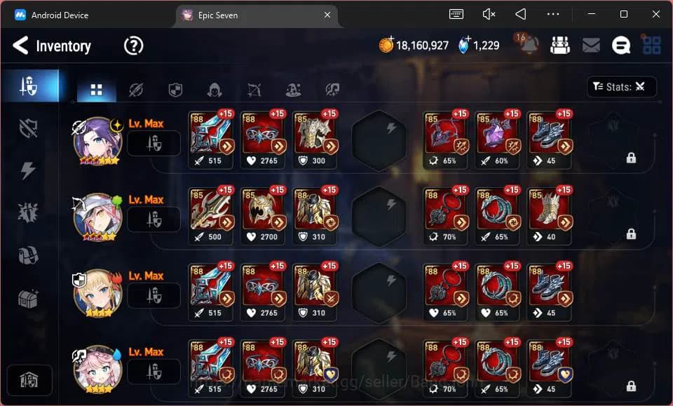 Epic Seven Accounts Global Unverif|5 ML Salome,L Cermia,B Iseria,etc|P image 5