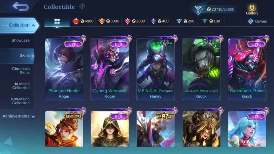 Mobile Legends: Bang Bang Accounts Global Hero 77 Skin 110|CC Natalia|LightBorn TG|M7 image 10