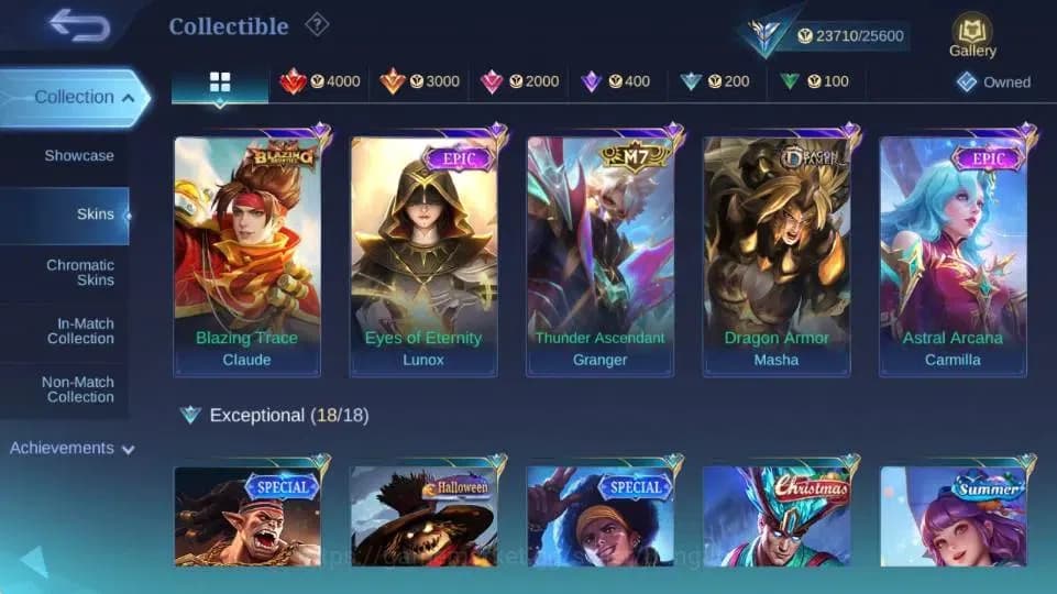 Mobile Legends: Bang Bang Accounts Global Hero 77 Skin 110|CC Natalia|LightBorn TG|M7 image 11
