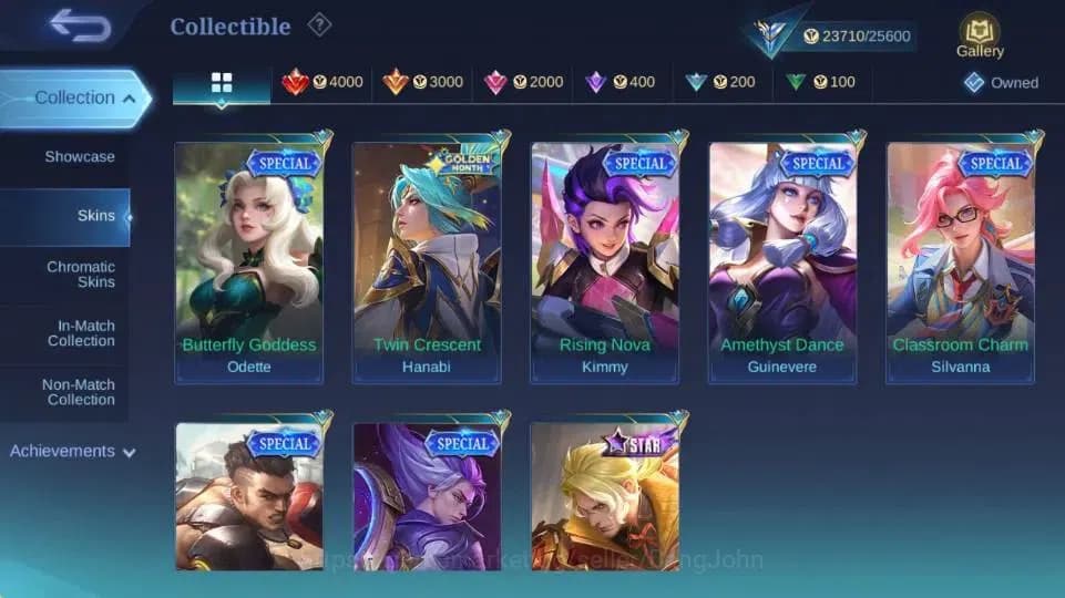 Mobile Legends: Bang Bang Accounts Global Hero 77 Skin 110|CC Natalia|LightBorn TG|M7 image 13