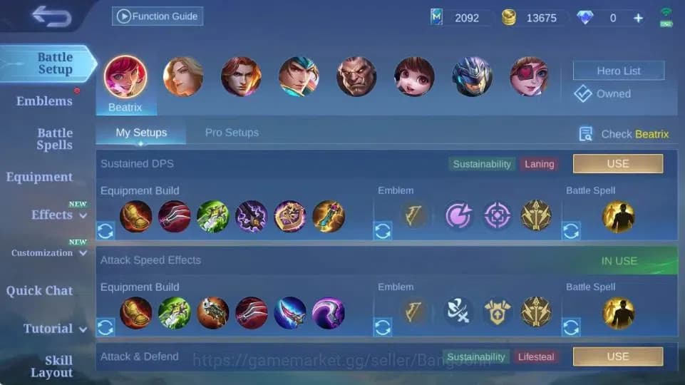 Mobile Legends: Bang Bang Accounts Global Hero 77 Skin 110|CC Natalia|LightBorn TG|M7 image 5