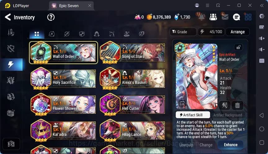 Epic Seven Accounts Global Unverif | 6ML | (Landy,Tieria,Angelica,Cidd image 8