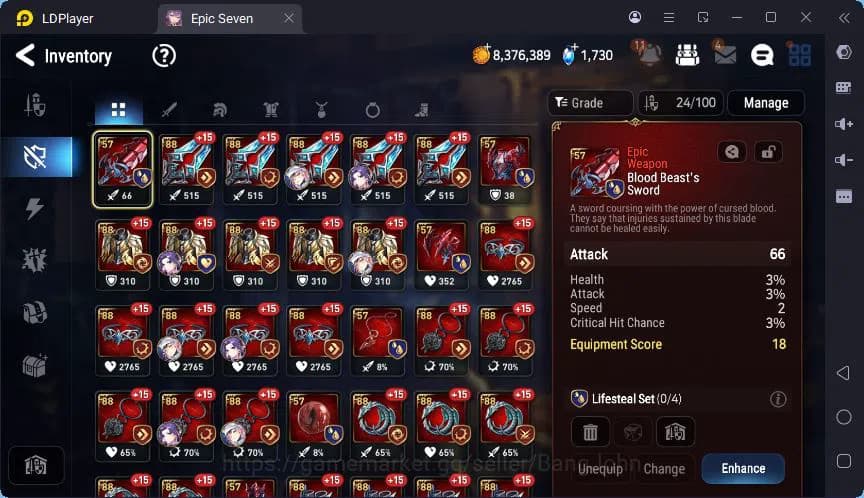 Epic Seven Accounts Global Unverif | 6ML | (Landy,Tieria,Angelica,Cidd image 9