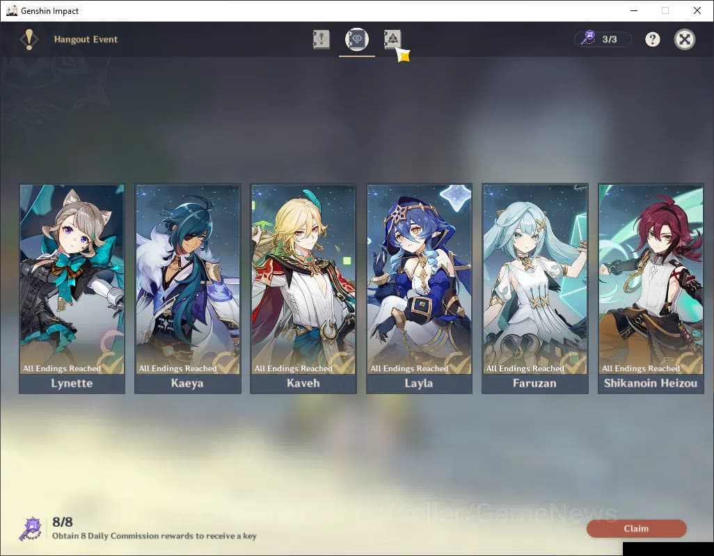 Genshin Impact Accounts ASIA|AR60|19 Limit+10(*5Wep)|(Neuvill,Arlecch)+Sig image 16