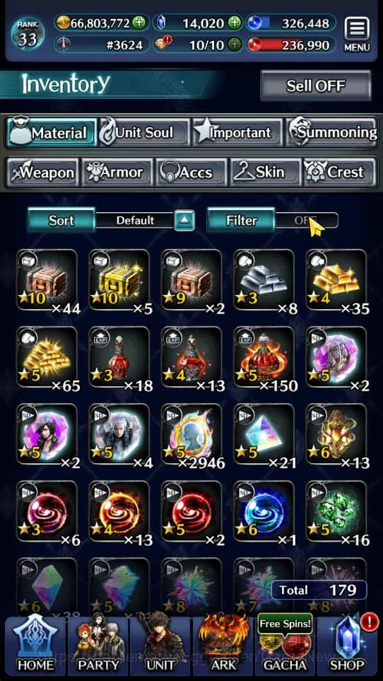 Last Cloudia Accounts GLOBAL Rank 33|Collab DMC(Vergil,V) & META Units(T image 4