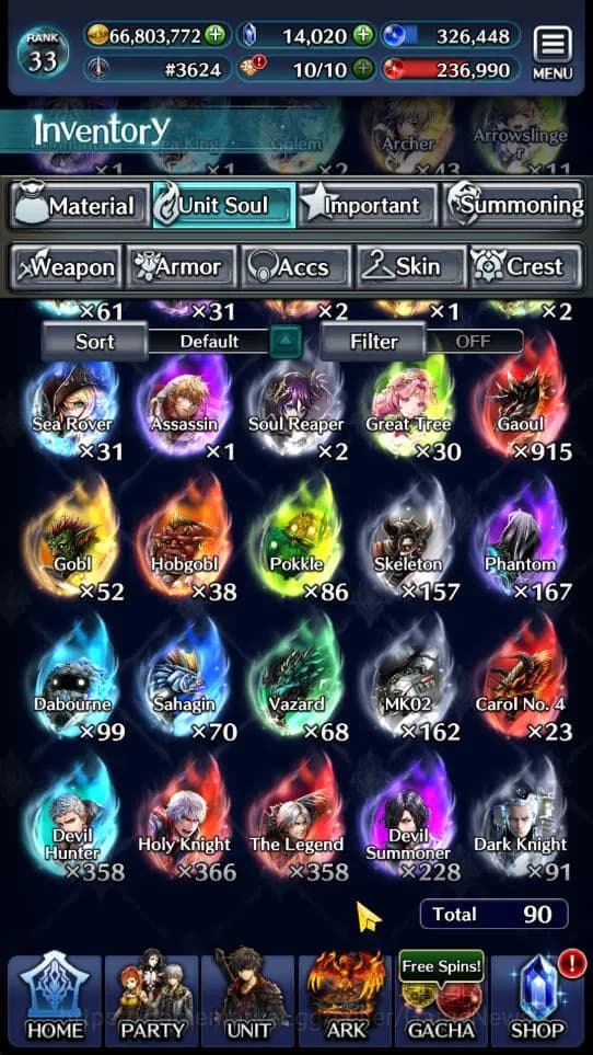 Last Cloudia Accounts GLOBAL Rank 33|Collab DMC(Vergil,V) & META Units(T image 6