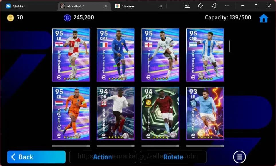 eFootball Accounts ANDROID|PW 3092|Epc Zlatan Ibrahimovic|Epc Ronaldi image 7