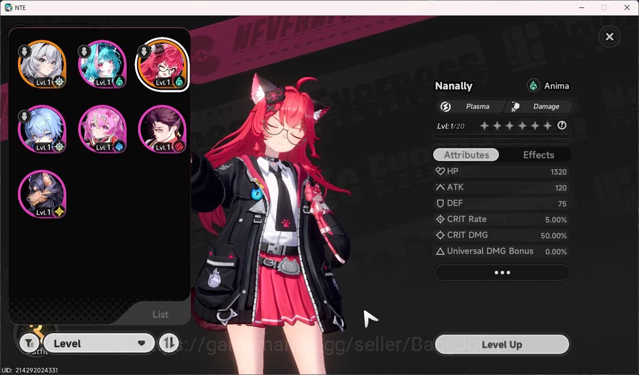 Neverness to Everness Accounts EU | Starter Lv3 | 1 S Char Nanally A1 + 1 Selecto image 10