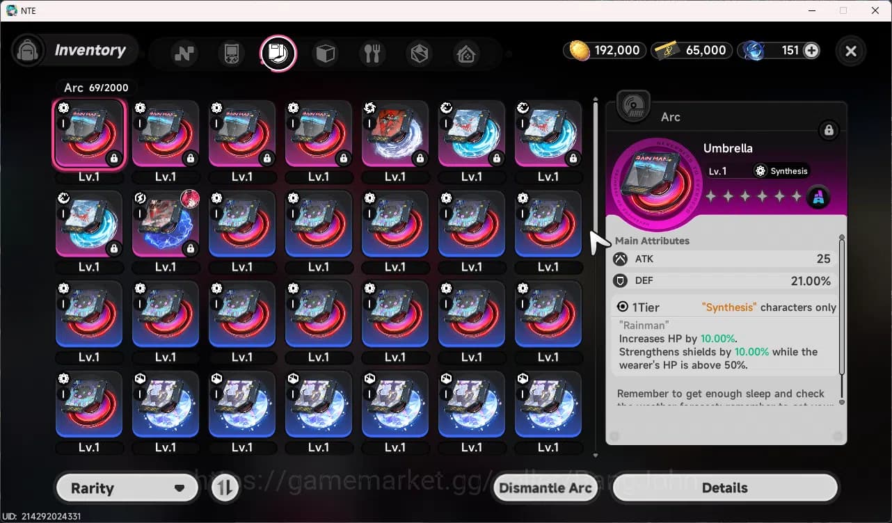 Neverness to Everness Accounts EU | Starter Lv3 | 1 S Char Nanally A1 + 1 Selecto image 7