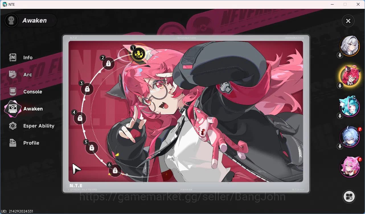 Neverness to Everness Accounts EU | Starter Lv3 | 1 S Char Nanally A1 + 1 Selecto image 9