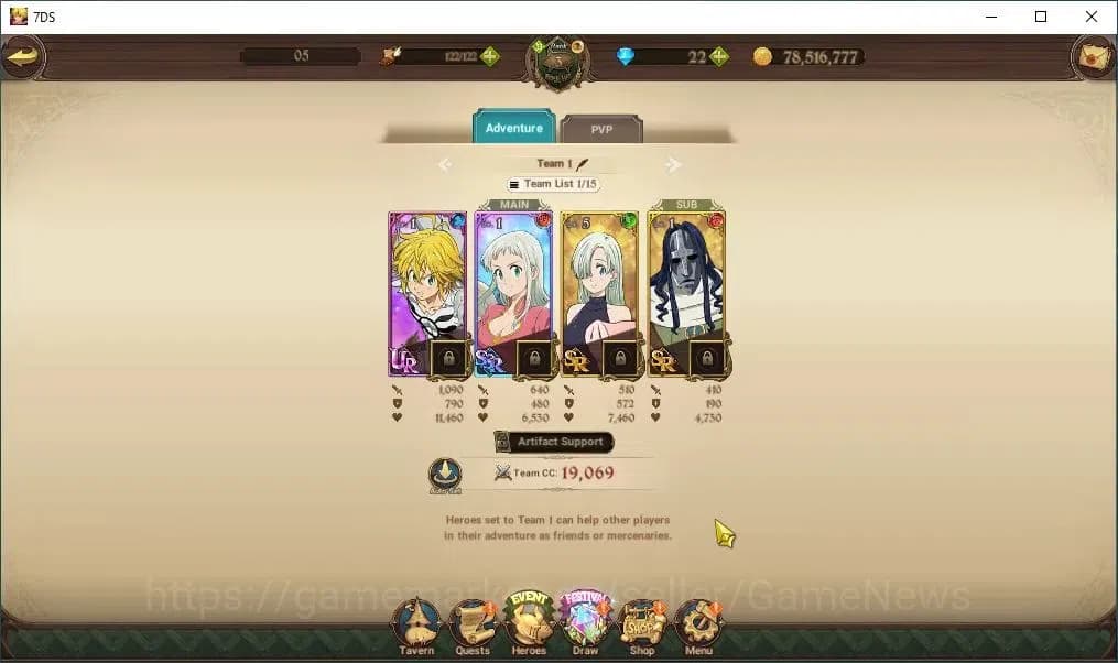 The Seven Deadly Sins: Grand Cross Accounts Asia|223K CC|22 Dm|1 LR + 3 UR|Elizabeth,Nemesis M image 6