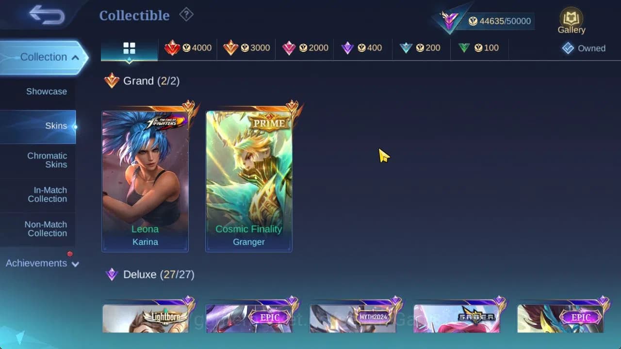 Mobile Legends: Bang Bang Accounts Hero 89|Skin 182|High Glory 58|Prime Granger,LB[Al image 13