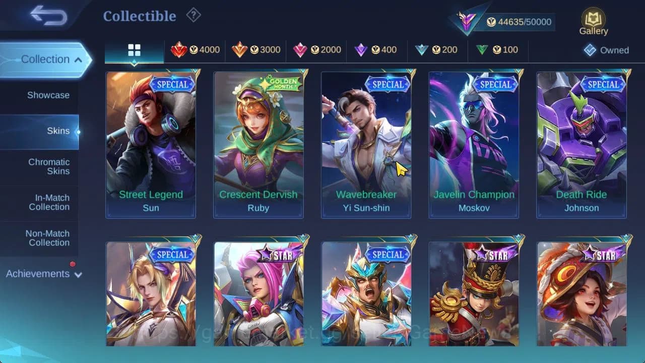 Mobile Legends: Bang Bang Accounts Hero 89|Skin 182|High Glory 58|Prime Granger,LB[Al image 19