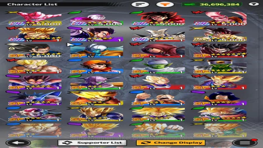 Dragon Ball Legends Accounts 36M Power Account - 7 Ultra Incl. SS Goku, Super B image 3