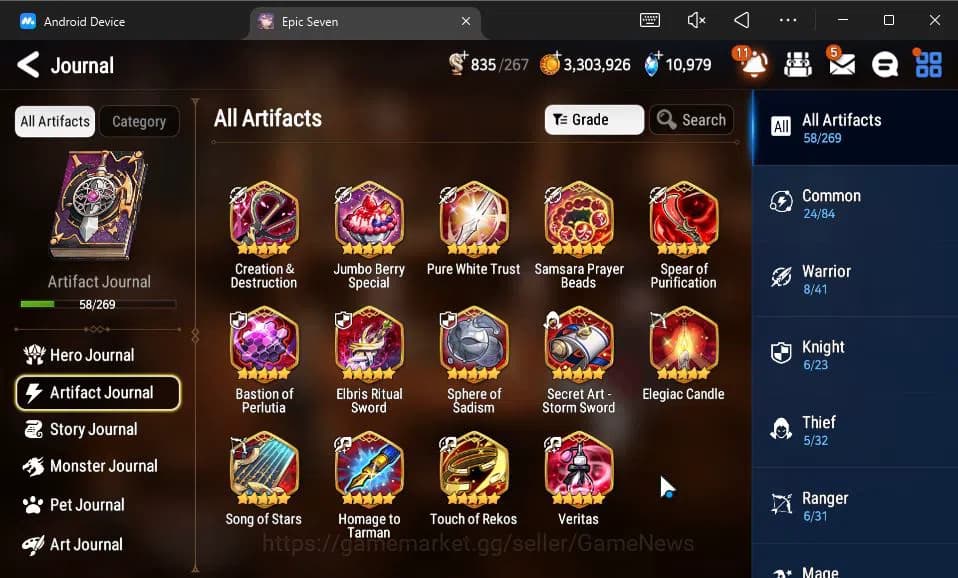 Epic Seven Accounts GLOBAL Unverif|4 ML(Salome,SP Politis,Straze,O Sig image 15