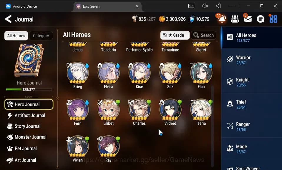 Epic Seven Accounts GLOBAL Unverif|4 ML(Salome,SP Politis,Straze,O Sig image 16